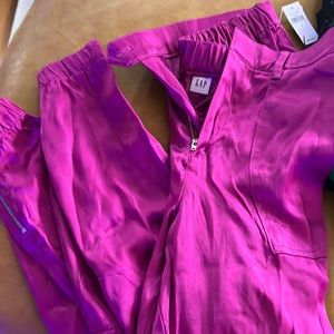Gap satin joggers!